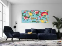 Quadro Decorativo Estilo Japones em Tecido Canvas 130x60 cm - Foto 5