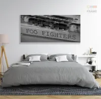Quadro Decorativo Folhas e  Arcos Laranja Estilo 3d em Tecido canvas 130x60 - Foto 6
