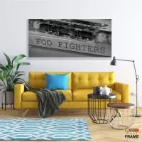 Quadro Decorativo Folhas e  Arcos Laranja Estilo 3d em Tecido canvas 130x60 - Foto 7
