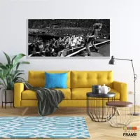 Quadro decorativo Foo Fighters Show - em Tecido Canvas  130x60 - Foto 7