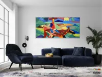 Quadro Decorativo Formas Canoa 130x60 em Tecido Canvas - Foto 5