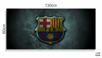 Quadro Decorativo Futebol Barcelona em Tecido Canvas  120x60 em Tecido Canvas - Foto 3