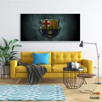 Quadro Decorativo Futebol Barcelona em Tecido Canvas  120x60 em Tecido Canvas - Foto 7
