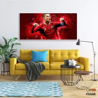 Quadro Decorativo Futebol Cristiano Ronaldo130x60 em Tecido Canvas - Foto 7