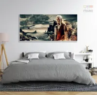 Quadro Decorativo Game of Thrones em Tecido Canvas 130x60 - Foto 6