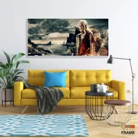 Quadro Decorativo Game of Thrones em Tecido Canvas 130x60 - Foto 7