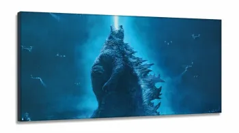 Quadro Decorativo Godzila D 5 em Tecido Canvas 130x60