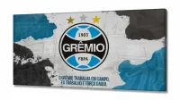Quadro Decorativo Gremio Futebol em Tecido Canvas 130x60 - Foto 2