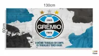 Quadro Decorativo Gremio Futebol em Tecido Canvas 130x60 - Foto 3
