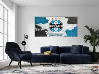 Quadro Decorativo Gremio Futebol em Tecido Canvas 130x60 - Foto 5