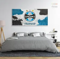 Quadro Decorativo Gremio Futebol em Tecido Canvas 130x60 - Foto 6