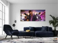 Quadro Decorativo GTA  em Tecido Canvas 130x60 - Foto 5