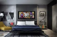 Quadro decorativo GTA V - Jogos - em Tecido Canvas 130x60 - Foto 4