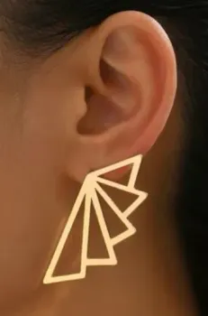 Brincos de orelha geométricos