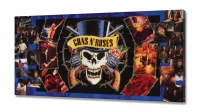Quadro Decorativo Guns N Roses em Tecido Canvas 130x60 - Foto 2