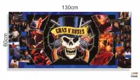 Quadro Decorativo Guns N Roses em Tecido Canvas 130x60 - Foto 3