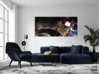 Quadro Decorativo Homem de Ferro 8 em Tecido Canvas 130x60 - Foto 5