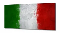Quadro decorativo Italia Bandeira em Tecido Canvas 130x60 - Foto 2