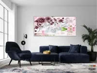 Quadro Decorativo Japones e Arcos  Estilo 3d em Tecido canvas 130x60 - Foto 5