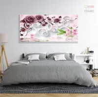 Quadro Decorativo Japones e Arcos  Estilo 3d em Tecido canvas 130x60 - Foto 6