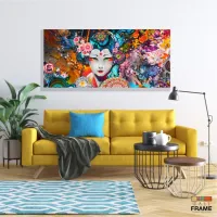 Quadro Decorativo Japonesa Art Japão em tecido canvas 130x60 sala quarto - Foto 7