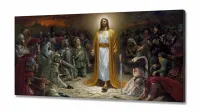 Quadro Decorativo Jesus Poder Deus em tecido canvas 130x60 - Foto 2