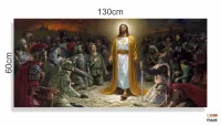Quadro Decorativo Jesus Poder Deus em tecido canvas 130x60 - Foto 3
