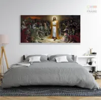 Quadro Decorativo Jesus Poder Deus em tecido canvas 130x60 - Foto 6