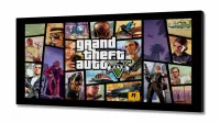 Quadro Decorativo Jogo GTA 5 em tecido canvas 130x60 sala quarto - Foto 2