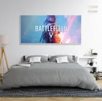 Quadro Decorativo Jogo-battlefield em tecido canvas 130x60 Jogos m02 - Foto 6