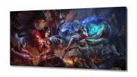 Quadro Decorativo Jogos lol em tecido canvas 130x60 - Foto 2
