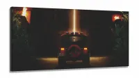 Quadro Decorativo Jurassic Park  em tecido canvas 130x60