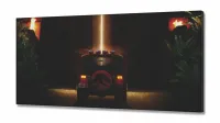 Quadro Decorativo Jurassic Park  em tecido canvas 130x60 - Foto 2
