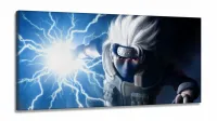 Quadro Decorativo Kakashi Sensei Mosaico em tecido canvas 130x60