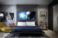 Quadro Decorativo Kakashi Sensei Mosaico em tecido canvas 130x60 - Foto 4