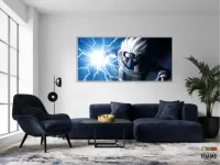Quadro Decorativo Kakashi Sensei Mosaico em tecido canvas 130x60 - Foto 5