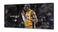 Quadro decorativo Kobe Bryant Invincible em tecido canvas 130x60 - Foto 2