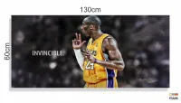 Quadro decorativo Kobe Bryant Invincible em tecido canvas 130x60 - Foto 3
