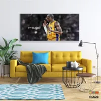 Quadro decorativo Kobe Bryant Invincible em tecido canvas 130x60 - Foto 7
