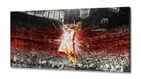 Quadro Decorativo LeBron-James em tecido canvas 130x60  cm em tecido - Foto 2