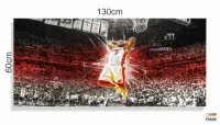 Quadro Decorativo LeBron-James em tecido canvas 130x60  cm em tecido - Foto 3