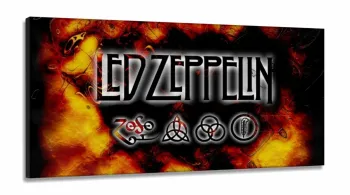 Quadro Decorativo Ledzeppelin em tecido canvas 130x60
