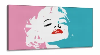 Quadro decorativo Marilyn Monroe - Artístico - em Tecido Canvas 130x60