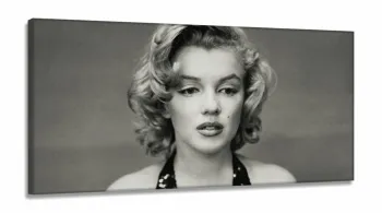 Quadro Decorativo Marilyn Monroe em Tecido Canvas 130x60