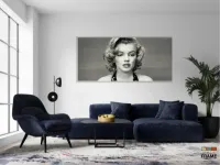 Quadro Decorativo Marilyn Monroe em Tecido Canvas 130x60 - Foto 5