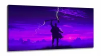 Quadro Decorativo Mijonir Thor em Tecido Canvas 130x60