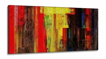 Quadro Decorativo Moderno Artistico Sala Quarto em Tecido Canvas 130x60 cm