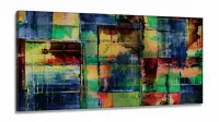 Quadro Decorativo Moderno Sala Quarto Artistico em Tecido Canvas 130x60 cm