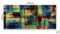 Quadro Decorativo Moderno Sala Quarto Artistico em Tecido Canvas 130x60 cm - Foto 3