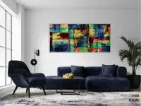 Quadro Decorativo Moderno Sala Quarto Artistico em Tecido Canvas 130x60 cm - Foto 5